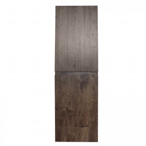 Qubist Dark Oak Wall Hung Tall Boy